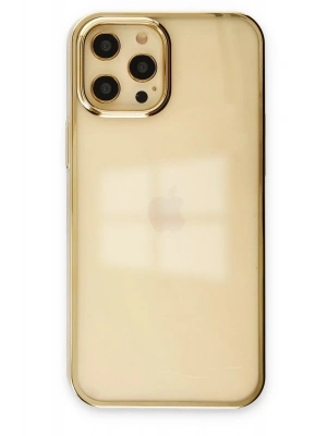 Newface iPhone 12 Pro Max Kılıf Element Silikon - Gold