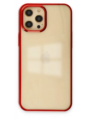 Newface iPhone 12 Pro Max Kılıf Element Silikon - Kırmızı