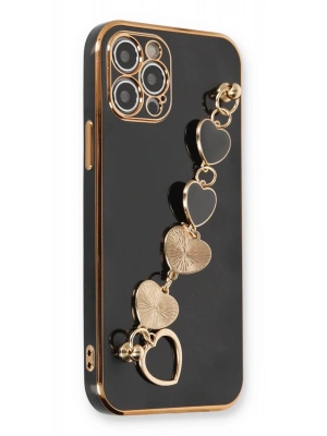 Newface iPhone 12 Pro Max Kılıf Esila Silikon - Siyah