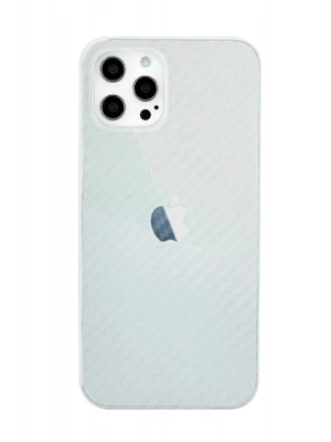 Newface iPhone 12 Pro Max Kılıf Karbon PP Silikon - Şeffaf