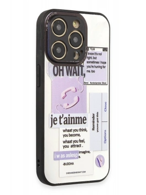 Newface iPhone 12 Pro Max Kılıf Mirror Desenli Kapak - Mirror - 4