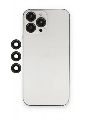 Newface iPhone 12 Pro Max Shine Kamera Lens - Siyah