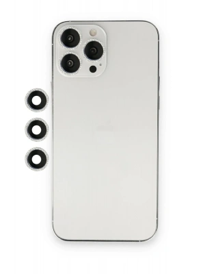 Newface iPhone 12 Pro Shine Kamera Lens - Gümüş