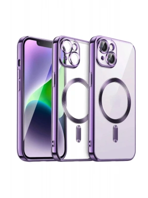 Newface iPhone 13 Kılıf Kross Magneticsafe Kapak - Mor