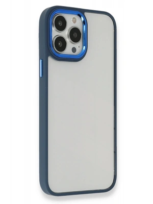 Newface iPhone 13 Pro Kılıf Dora Kapak - Mavi