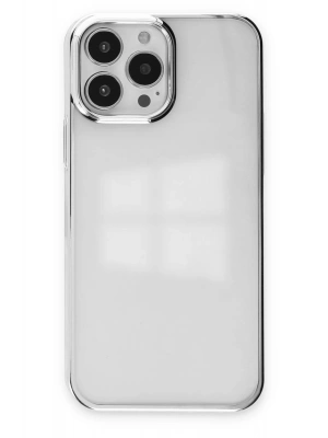 Newface iPhone 13 Pro Kılıf Element Silikon - Gümüş