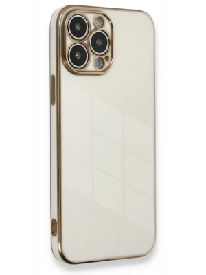 Newface iPhone 13 Pro Kılıf Volet Silikon - Beyaz