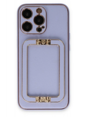 Newface iPhone 13 Pro Max Kılıf Coco Elit Kapak - Lila