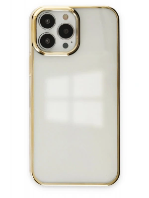 Newface iPhone 13 Pro Max Kılıf Element Silikon - Gold