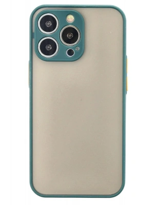 Newface iPhone 13 Pro Max Kılıf Montreal Silikon Kapak - Yeşil