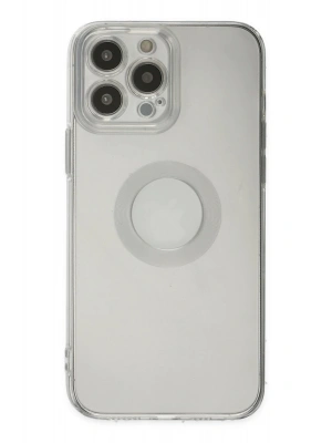 Newface iPhone 13 Pro Max Kılıf Santa Lens Silikon - Şeffaf