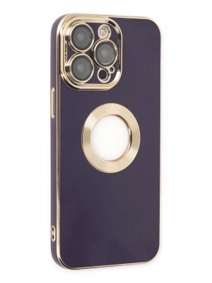 Newface iPhone 13 Pro Max Kılıf Store Silikon - Derin Mor