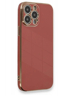 Newface iPhone 13 Pro Max Kılıf Volet Silikon - Kırmızı