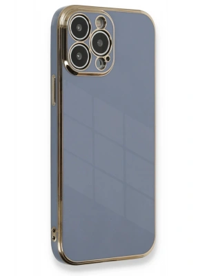 Newface iPhone 13 Pro Max Kılıf Volet Silikon - Mavi