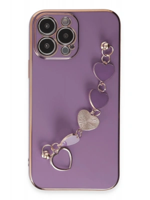 Newface iPhone 14 Pro Kılıf Esila Silikon - Mor