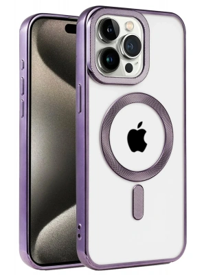 Newface iPhone 14 Pro Kılıf Kronos Magsafe Kapak - Derin Mor