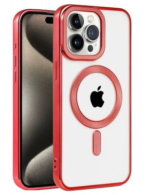 Newface iPhone 14 Pro Kılıf Kronos Magsafe Kapak - Kırmızı