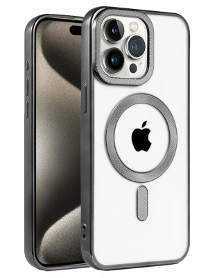 Newface iPhone 14 Pro Max Kılıf Kronos Magsafe Kapak - Siyah