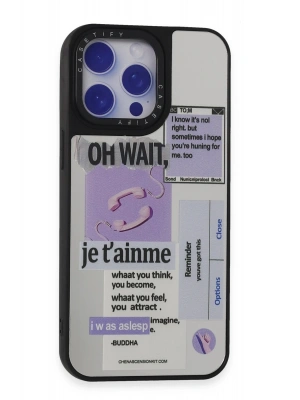 Newface iPhone 15 Pro Kılıf Mirror Desenli Kapak - Mirror - 4