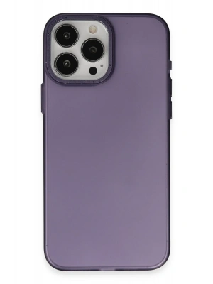 Newface iPhone 15 Pro Max Kılıf Modos Metal Kapak - Derin Mor