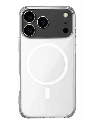 Newface iPhone 17 Pro Kılıf Magneticsafe Şeffaf Silikon - Şeffaf