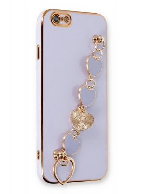 Newface iPhone 6 Kılıf Esila Silikon - Lila