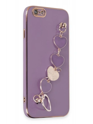 Newface iPhone 6 Kılıf Esila Silikon - Mor