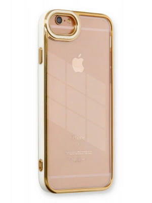 Newface iPhone 6 Kılıf Liva Lens Silikon - Beyaz