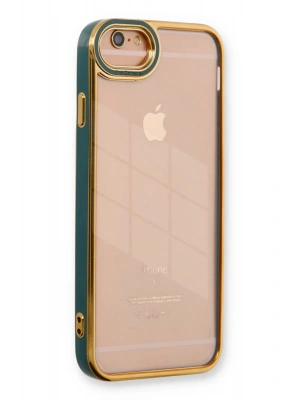 Newface iPhone 6 Kılıf Liva Lens Silikon - Yeşil