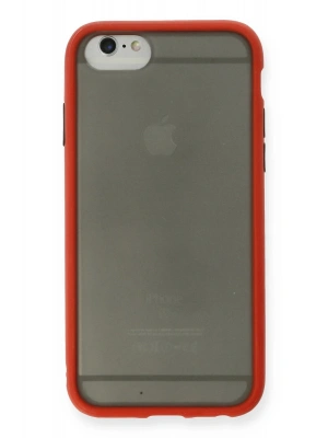 Newface iPhone 6 Kılıf Montreal Silikon Kapak - Kırmızı