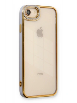 Newface iPhone 7 Kılıf Liva Lens Silikon - Lila