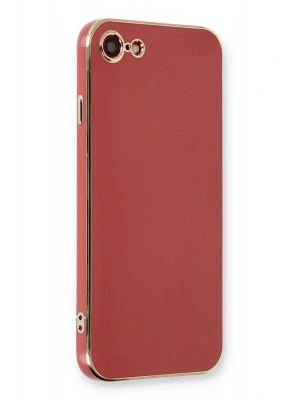 Newface iPhone 7 Kılıf Volet Silikon - Kırmızı