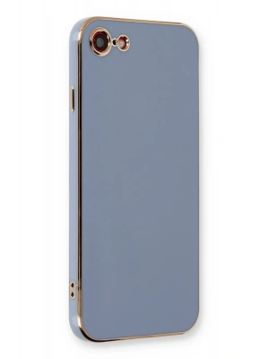 Newface iPhone 7 Kılıf Volet Silikon - Mavi