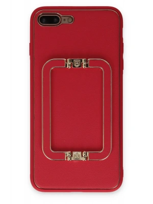 Newface iPhone 7 Plus Kılıf Coco Elit Kapak - Kırmızı
