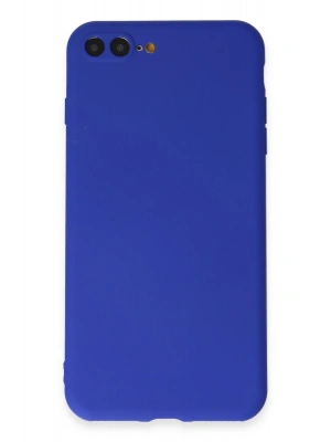 Newface iPhone 7 Plus Kılıf First Silikon - Koyu Mavi