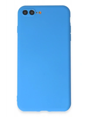 Newface iPhone 7 Plus Kılıf First Silikon - Mavi