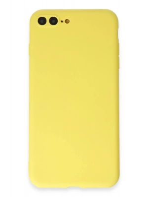 Newface iPhone 7 Plus Kılıf First Silikon - Sarı