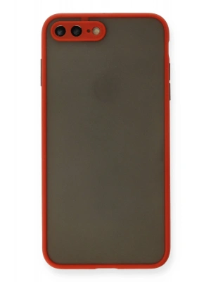 Newface iPhone 7 Plus Kılıf Montreal Silikon Kapak - Kırmızı