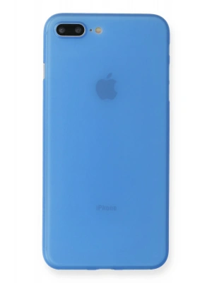 Newface iPhone 7 Plus Kılıf PP Ultra İnce Kapak - Mavi