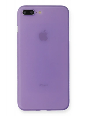 Newface iPhone 7 Plus Kılıf PP Ultra İnce Kapak - Mor