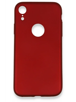 Newface iPhone XR Kılıf First Silikon - Bordo