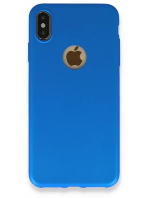 Newface iPhone XS Max Kılıf First Silikon - Mavi