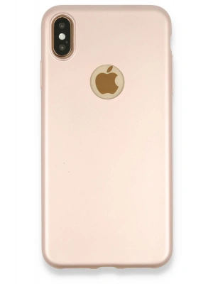 Newface iPhone XS Max Kılıf First Silikon - Rose Gold