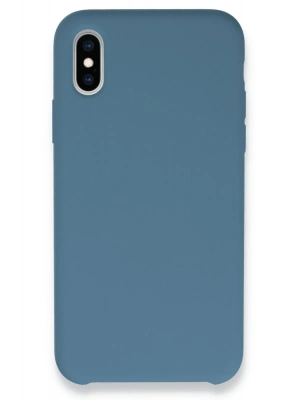 Newface iPhone XS Max Kılıf Lansman Legant Silikon - Açık Mavi