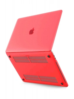 Newface Macbook Pro 13 2020 Macbook Buzlu Kapak - Kırmızı