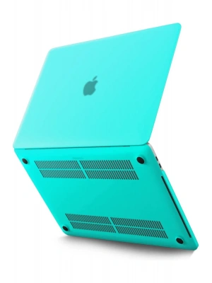 Newface Macbook Pro 13 2020 Macbook Buzlu Kapak - Yeşil