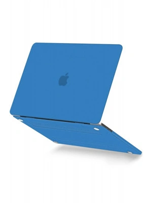 Newface Macbook Pro 13 2021 Macbook Buzlu Kapak - Mavi