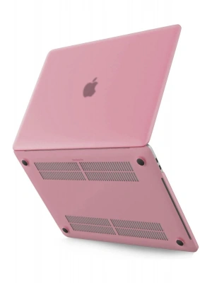 Newface Macbook Pro 13 2021 Macbook Buzlu Kapak - Pembe