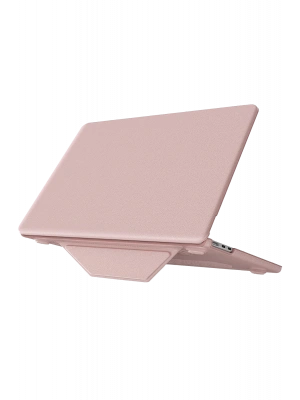 Newface Macbook Pro 14 2021 Macbook Deri Kapak - Pembe