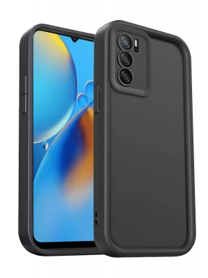 Newface Oppo A16 Kılıf Viera Silikon - Siyah